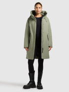 khujo-mantel-wedelia-with-inner-jacket-muted-green-damen-kurzmantel-mit-innenjac image 6