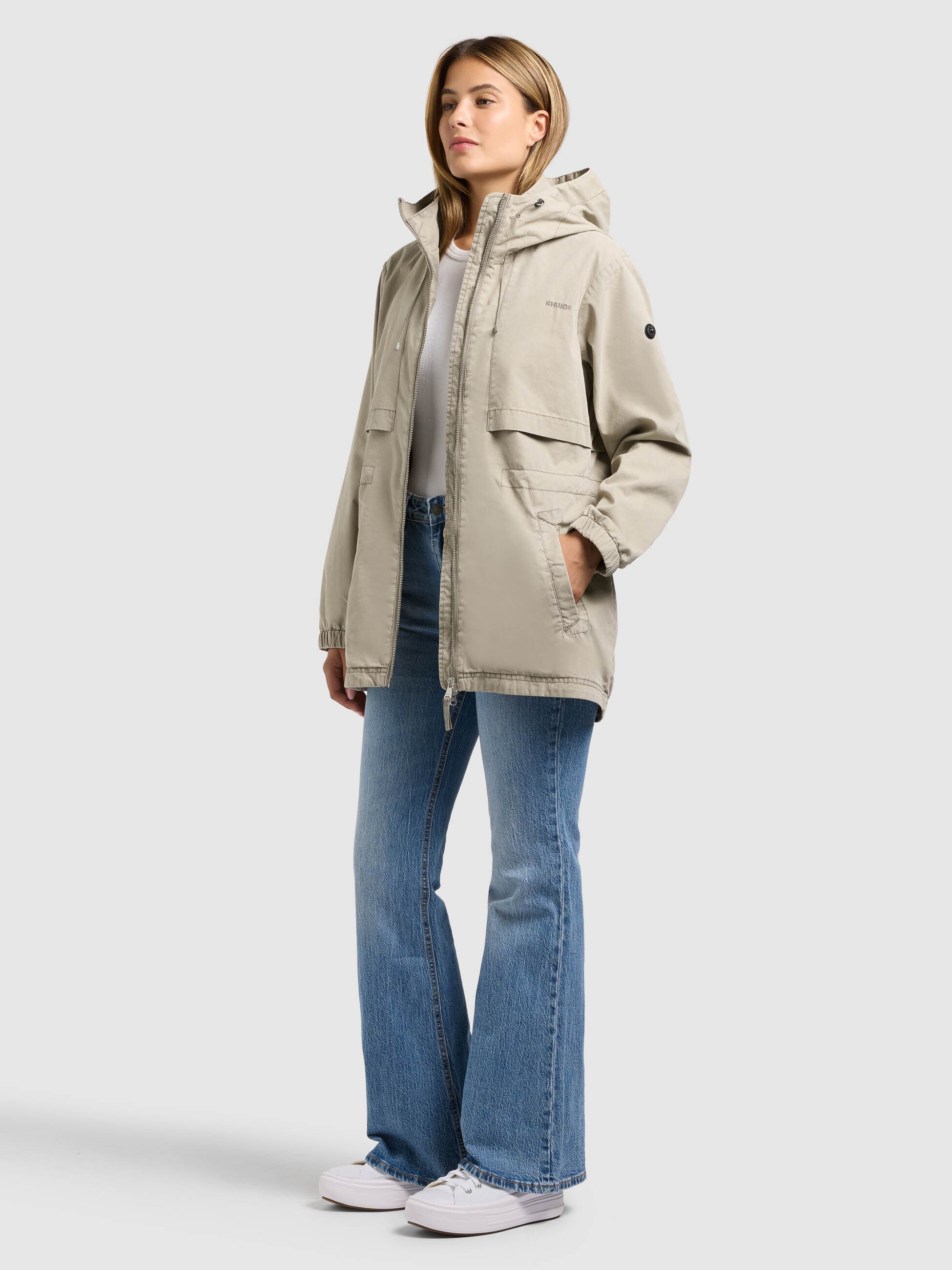 khujo-jacke-rania-light-grey-kapuzenjacke-parka-regular-fit image 2