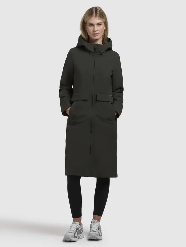 khujo-coat-layla-dunkelgr-n-wasserabweisender-kurzmantel image 1
