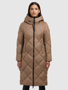 khujo-salia-damen-wintermantel-light-brown-gesteppt-wadenlang image 4