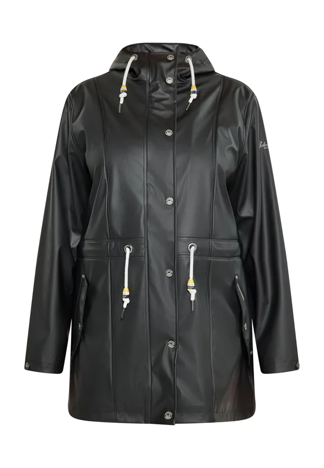 schmuddelwedda-damen-curvy-regenmantel-wetterfester-regenmantel-mit-kapuze image 1