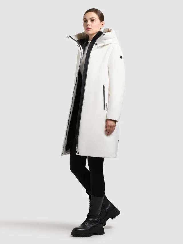 khujo-coat-nellen-2-lunar-white-wintermantel-damen-loose-fit-mit-kapuze image 1