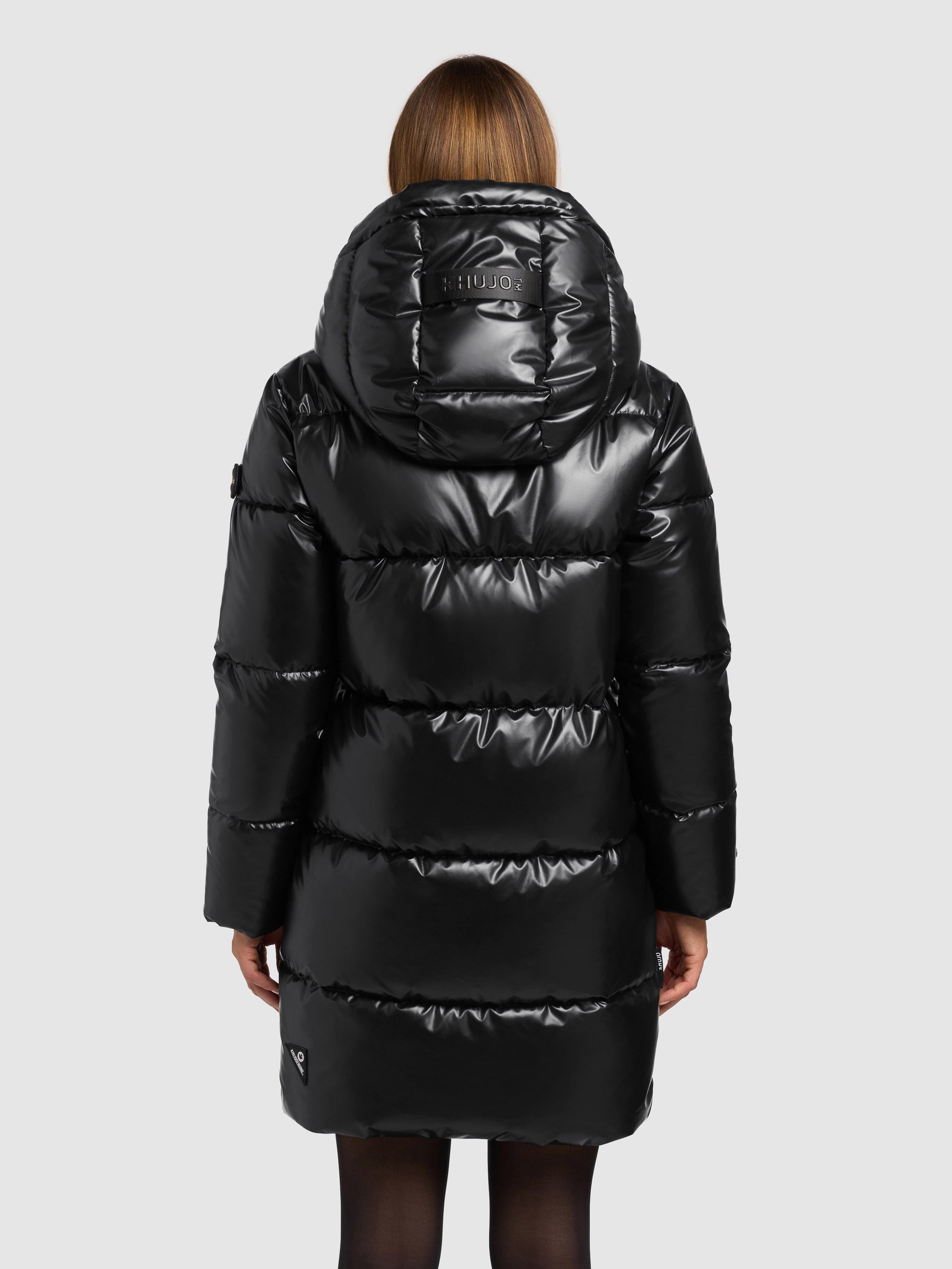khujo-haya2-shiny-damen-steppmantel-black-loose-fit image 3