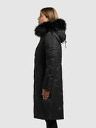 khujo-mantel-jilla-black-damen-wintermantel-mit-kapuze-und-abnehmbarem-kunstfell image 5