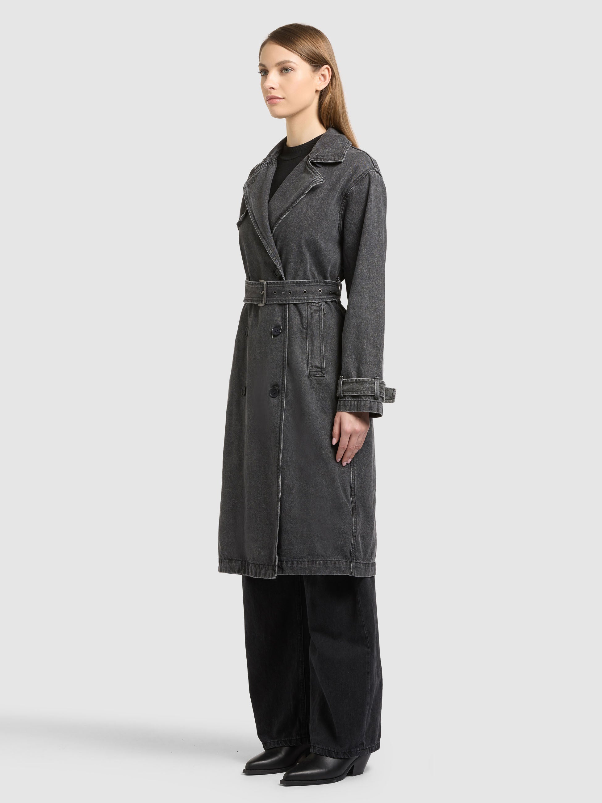 khujo-hera-mantel-dark-grey-damen-jeans-trench-denim-lang image 5