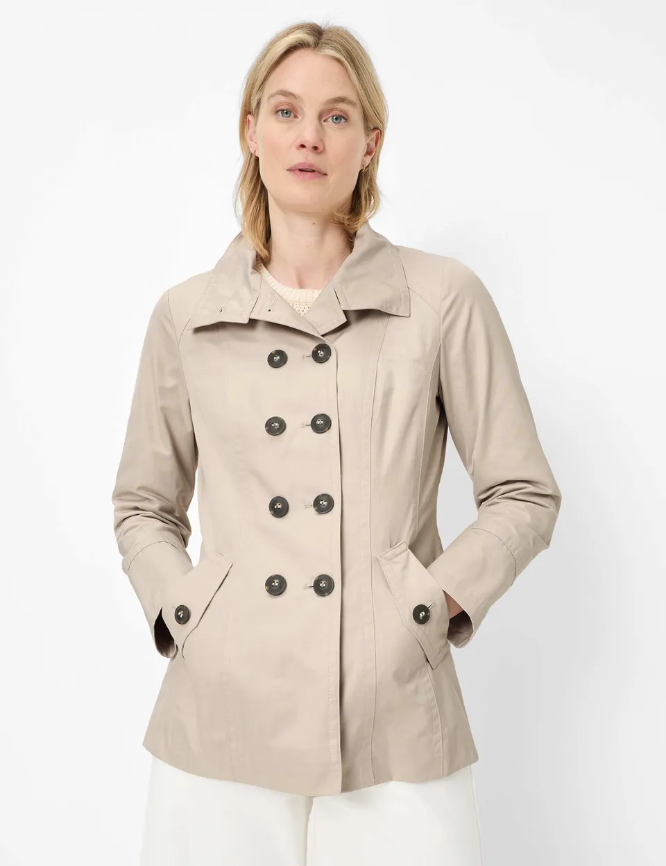 fuchs-schmitt-trenchcoat-york-damen-doppelreihiger-cottonmix-bergangsmantel image 1