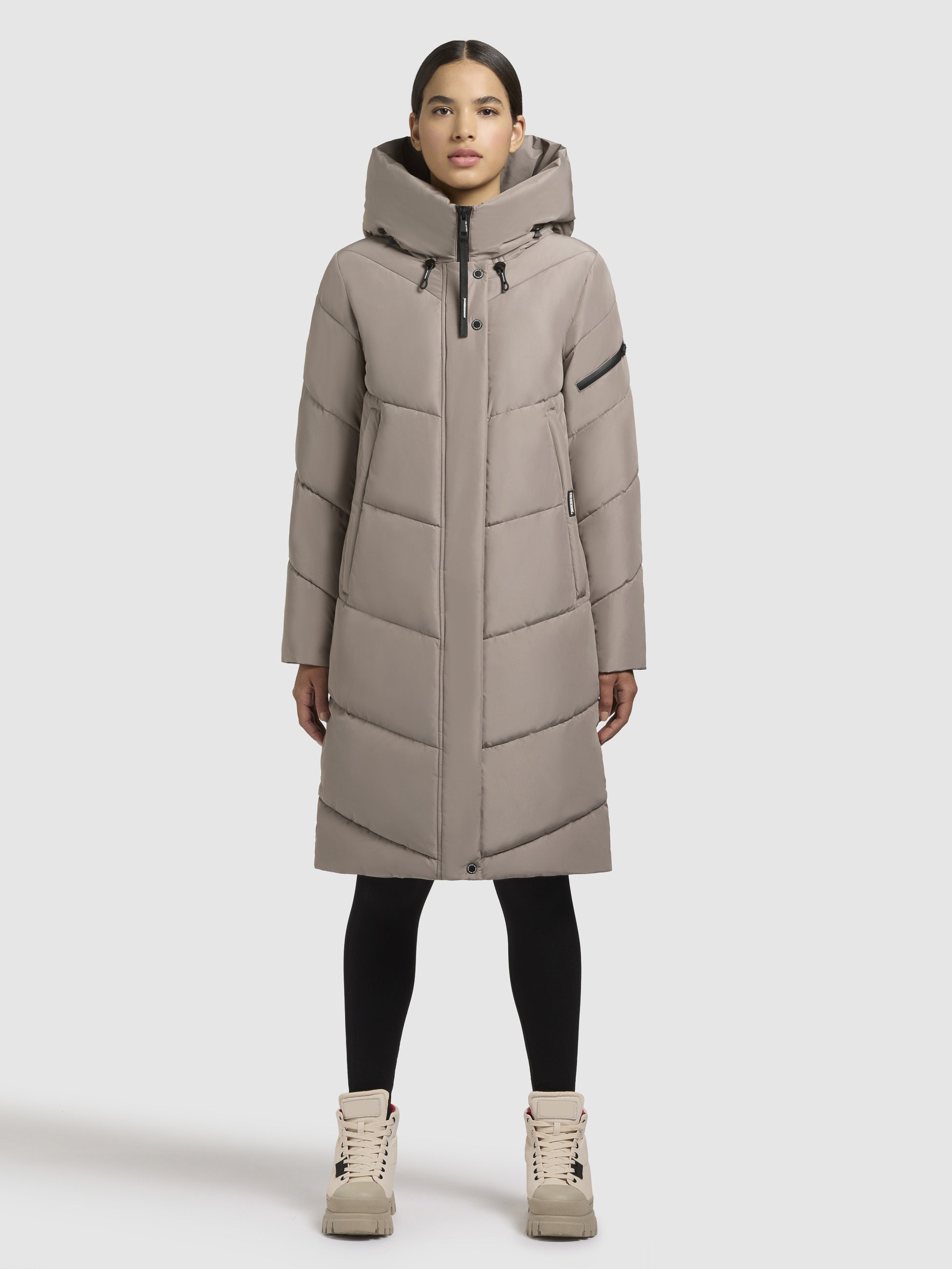 khujo-coat-jange-gray-beige-damen-steppmantel-knielang image 1