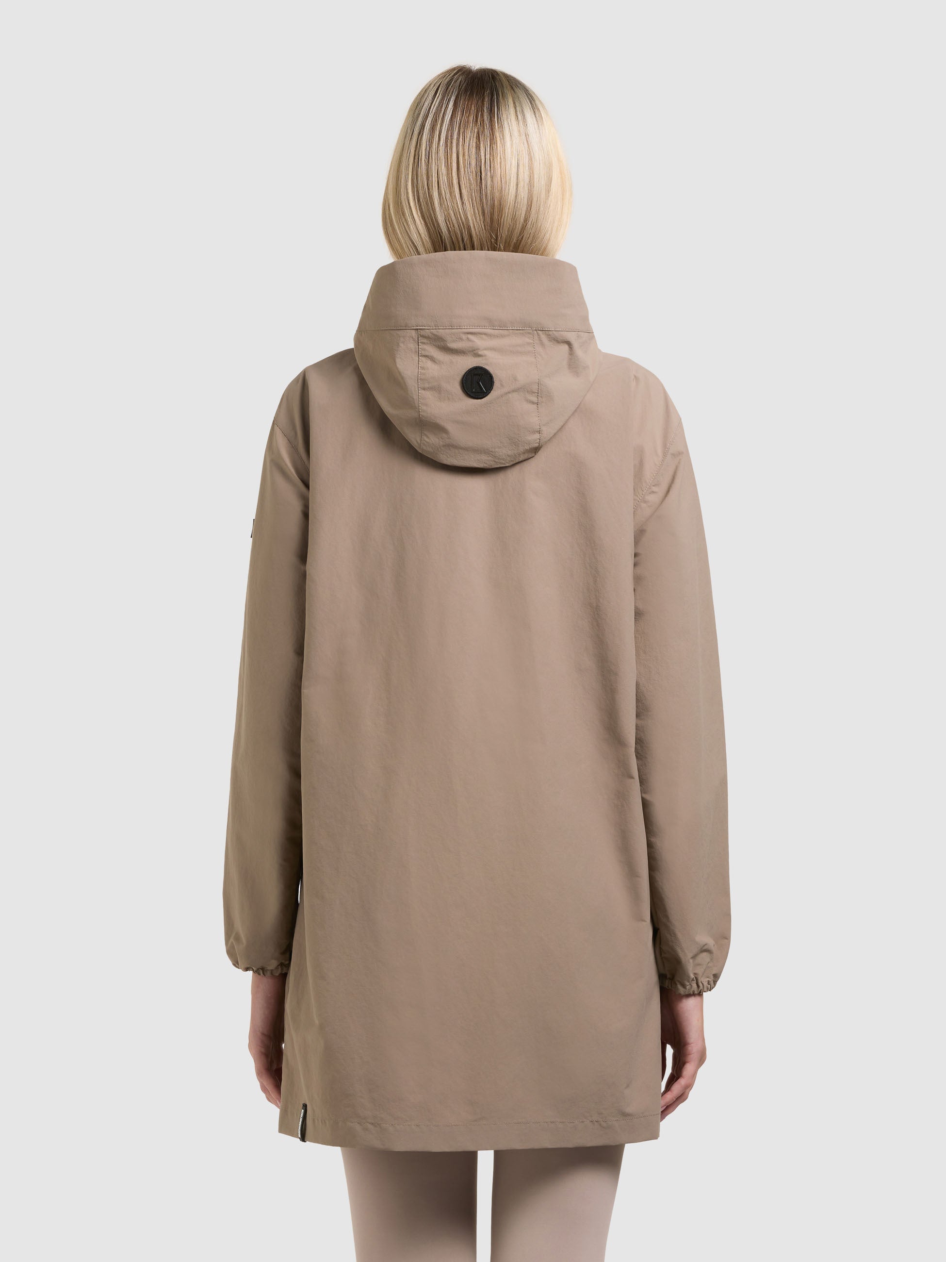 khujo-jacke-ameti-with-bag-latte-brown-leichter-kurzmantel-damen-mit-tasche image 3