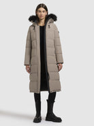 khujo-coat-porde-gray-beige-damen-steppmantel-knielang image 6