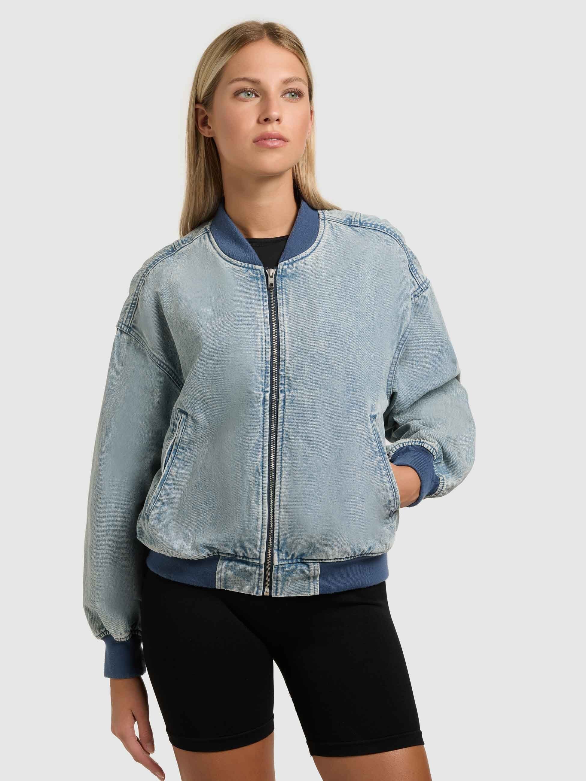 khujo-jacke-clara-light-blue-jeansjacke-blouson image 8