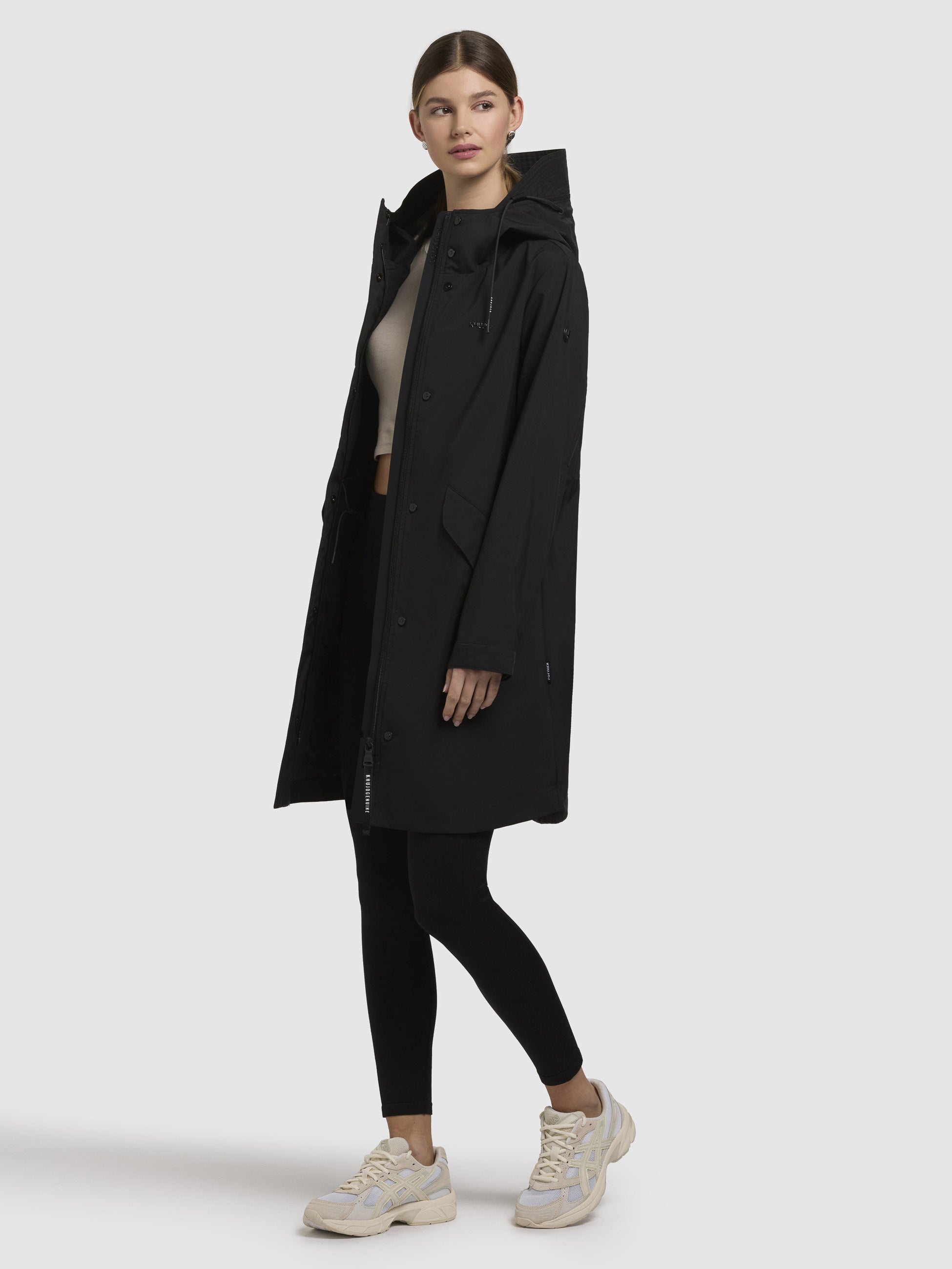 khujo-elea-mantel-schwarz-leichter-regenmantel-damen-regular-fit image 2
