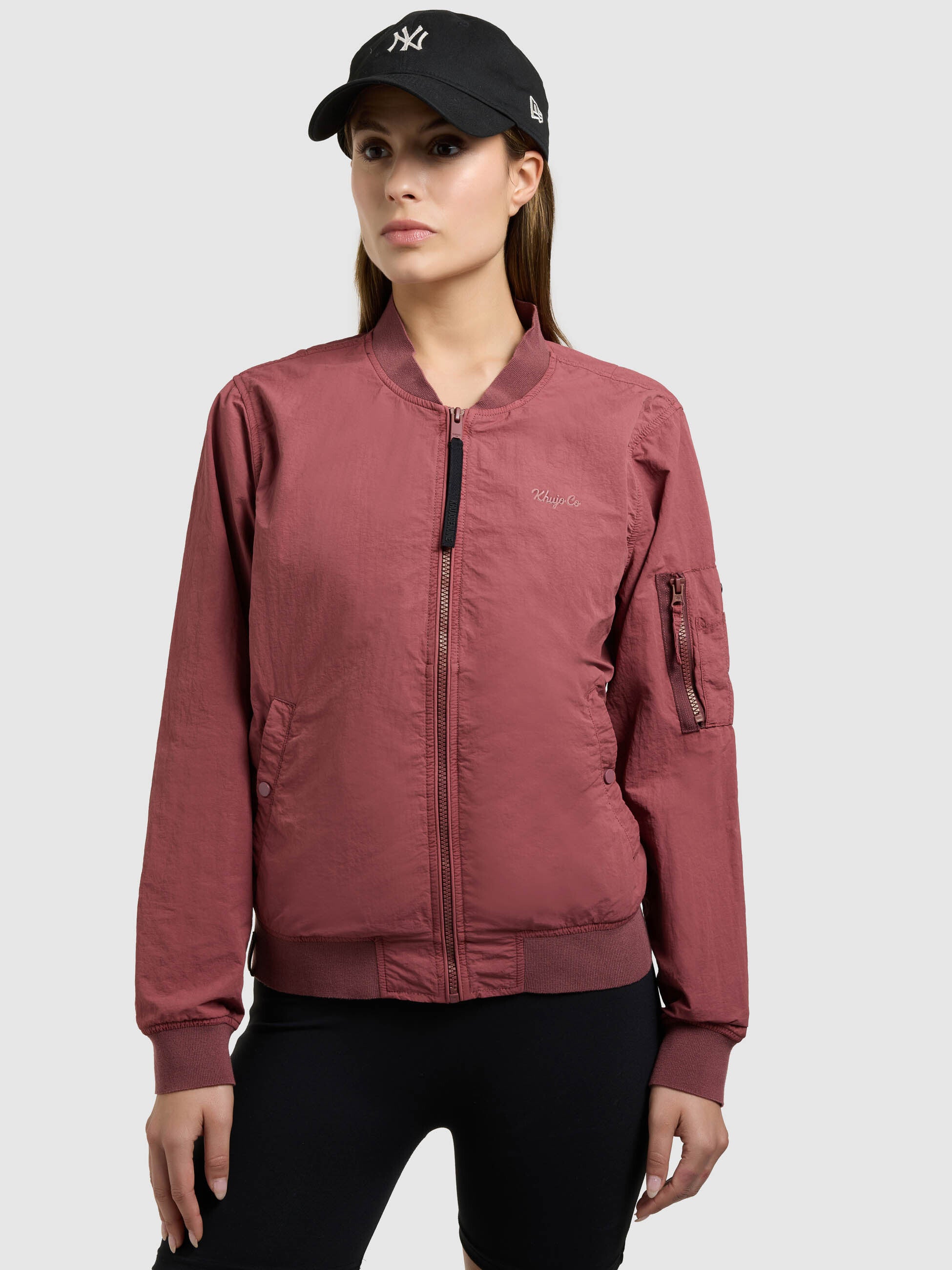 khujo-denz-bomberjacke-fuchsia-blouson-ungef-ttert-f-r-damen image 7