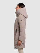 khujo-coat-darka2-greige-wattierter-steppmantel-damen-mit-gro-er-kapuze image 5