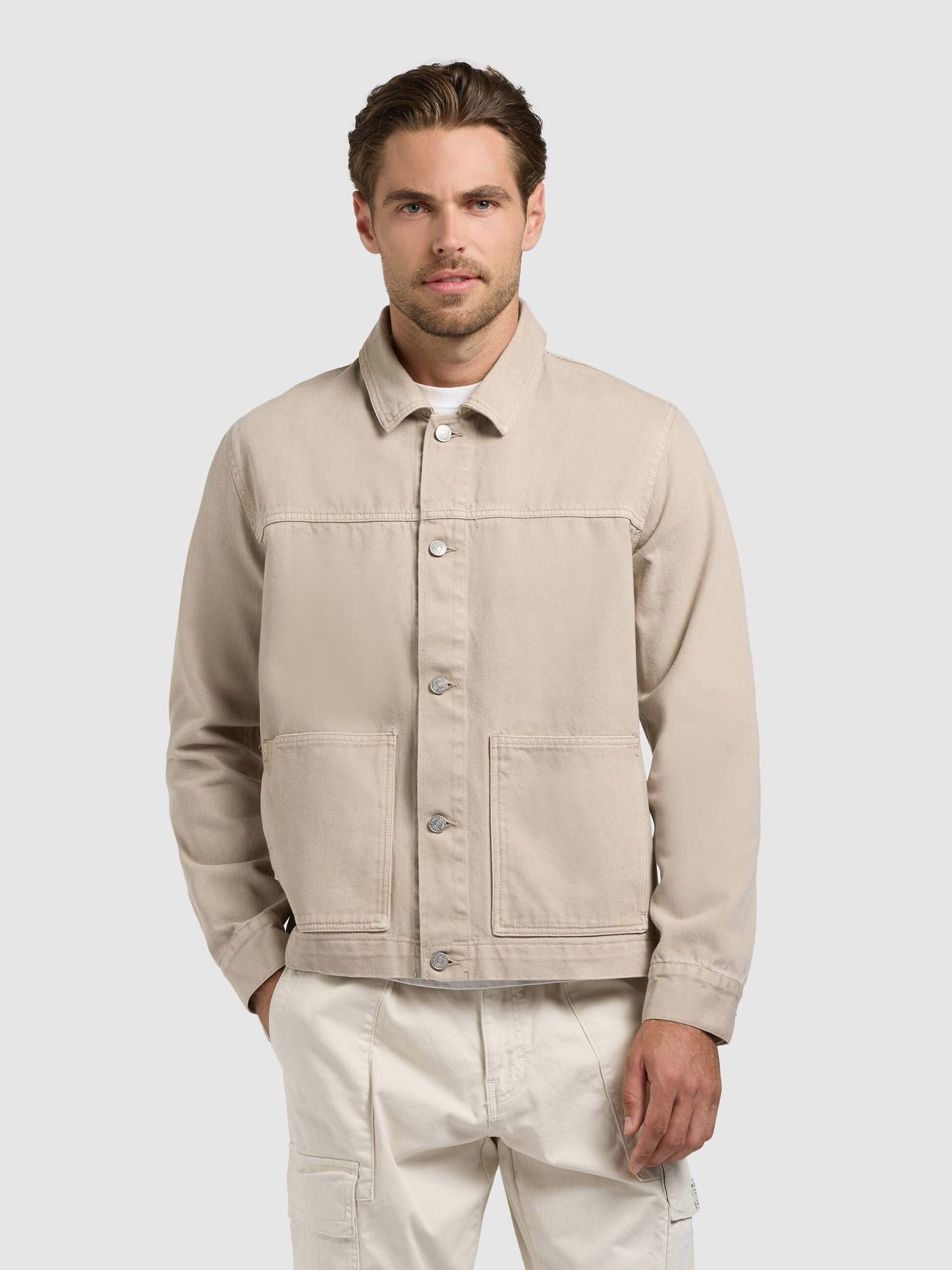 khujo-barto-jeansjacke-greige-aus-baumwoll-denim image 4