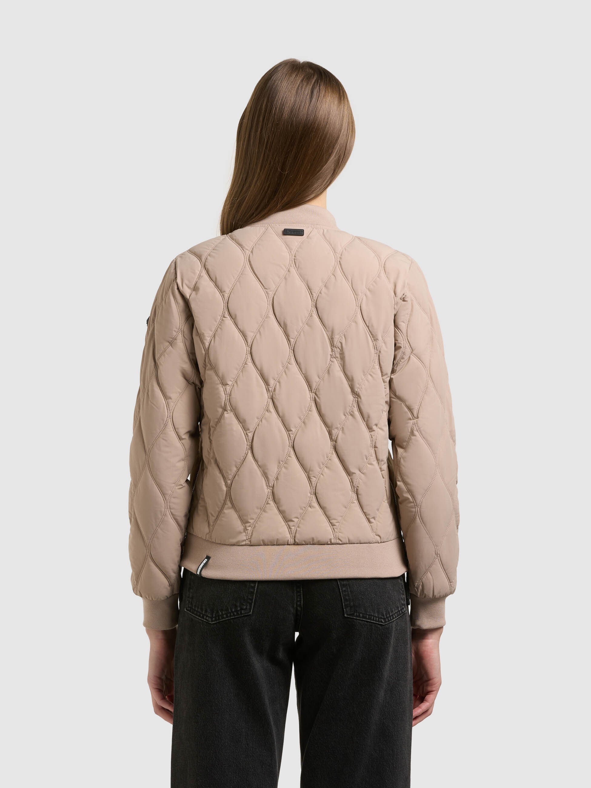 khujo-jacke-feen2-latte-beige-damen-steppjacke-regular-fit image 3