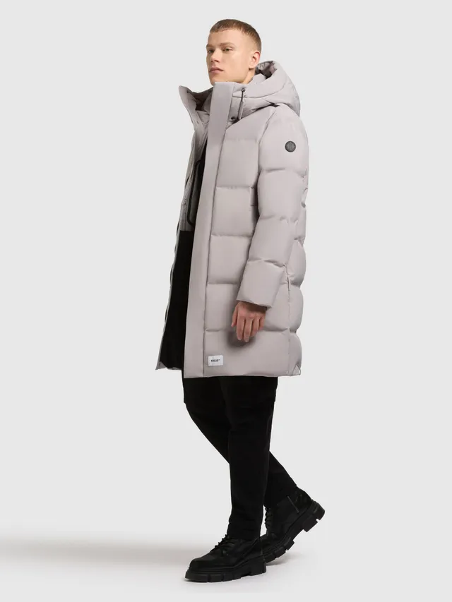 khujo-mantel-stank3-steppmantel-lang-in-blizzard-grey image 1