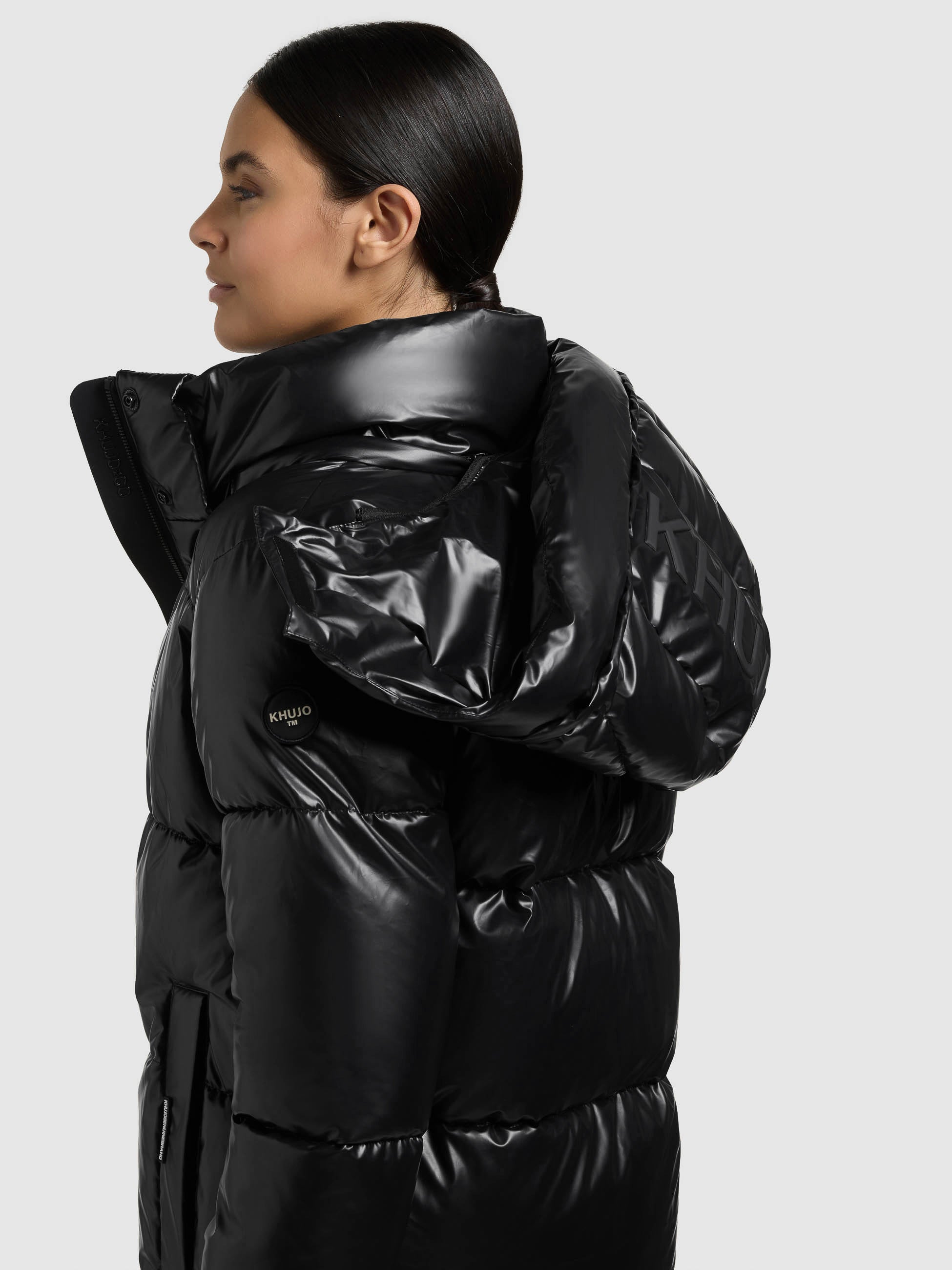 khujo-rachel2-shiny-mantel-black-gl-nzender-wasserabweisender-damen-steppmantel image 7