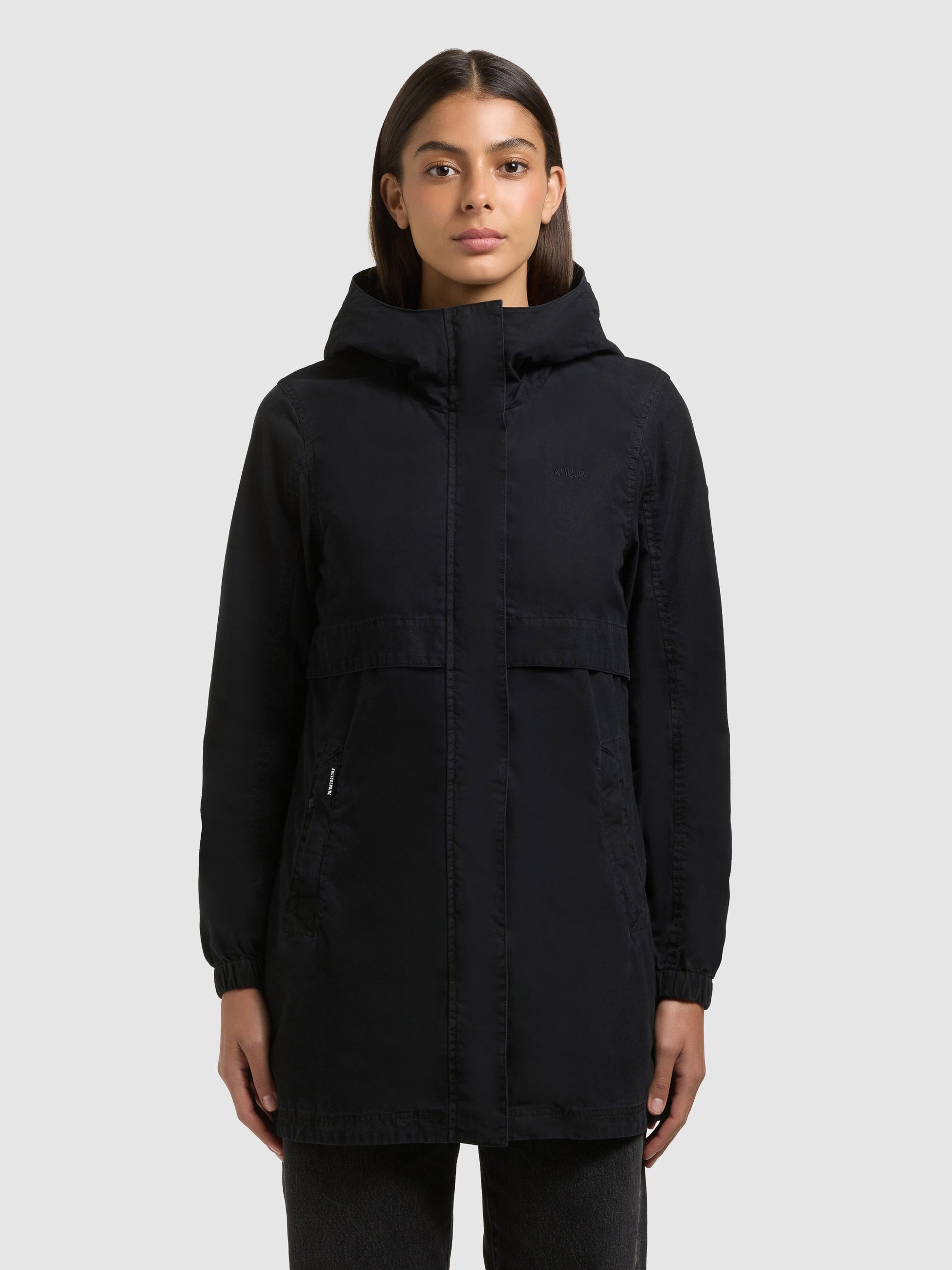 khujo-brava-kapuzenjacke-black-black-slim-fit-sommerjacke image 4