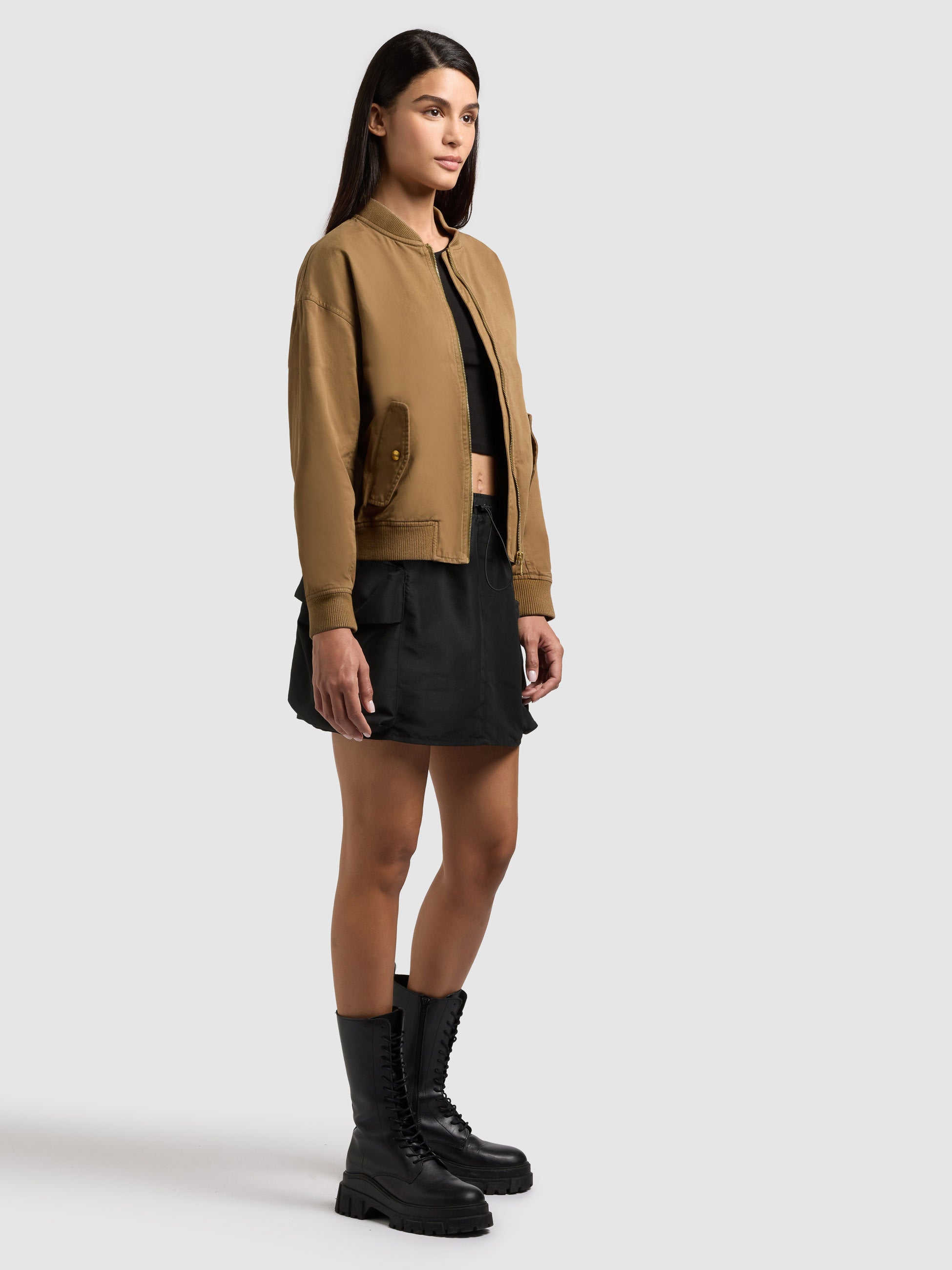 khujo-jacke-inie-canary-green-blouson-baumwoll-twill-regular-fit image 7
