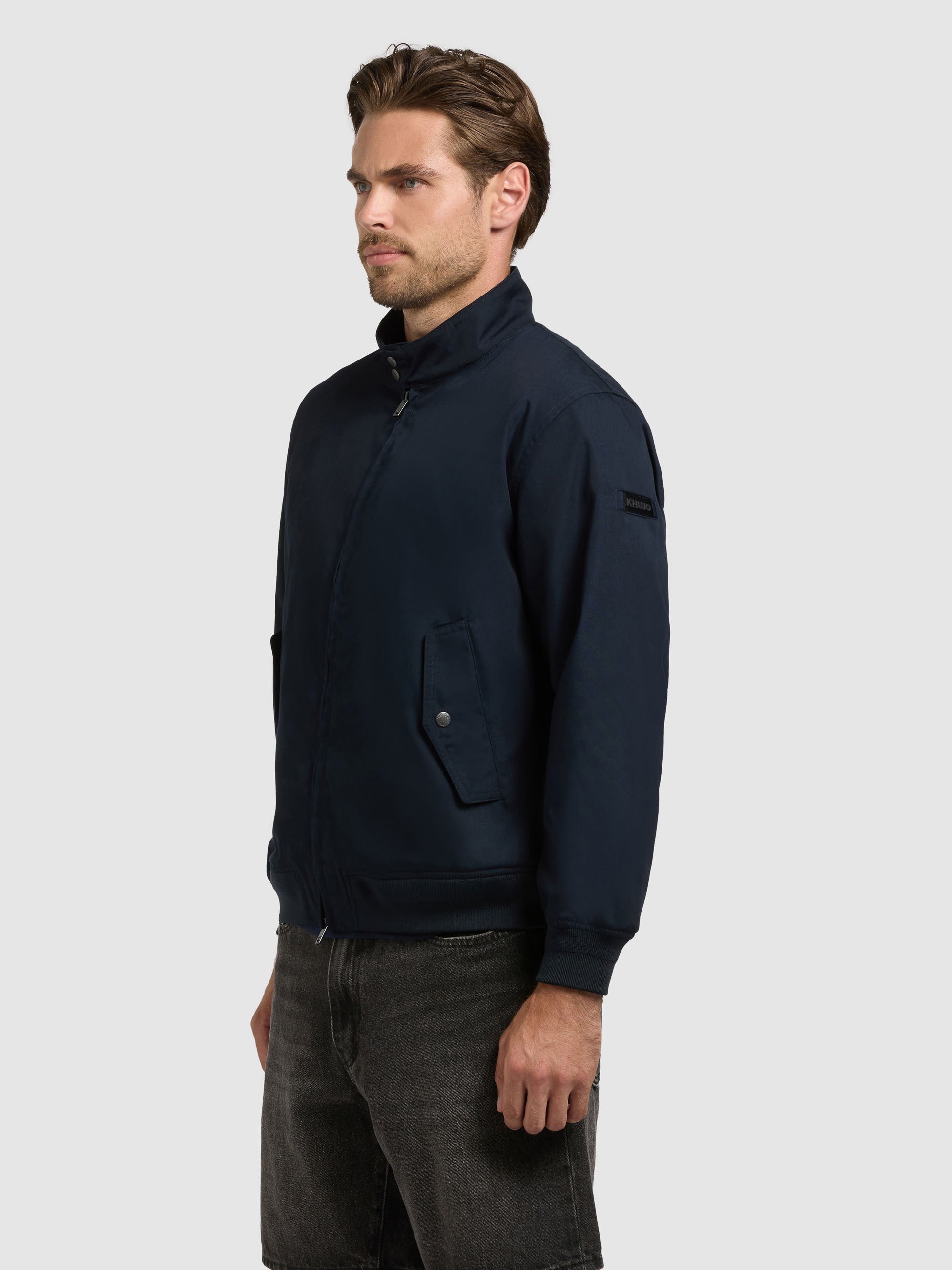 khujo-jacke-agano-atlantic-blue-blouson-collegejacke-h-ftlang image 5