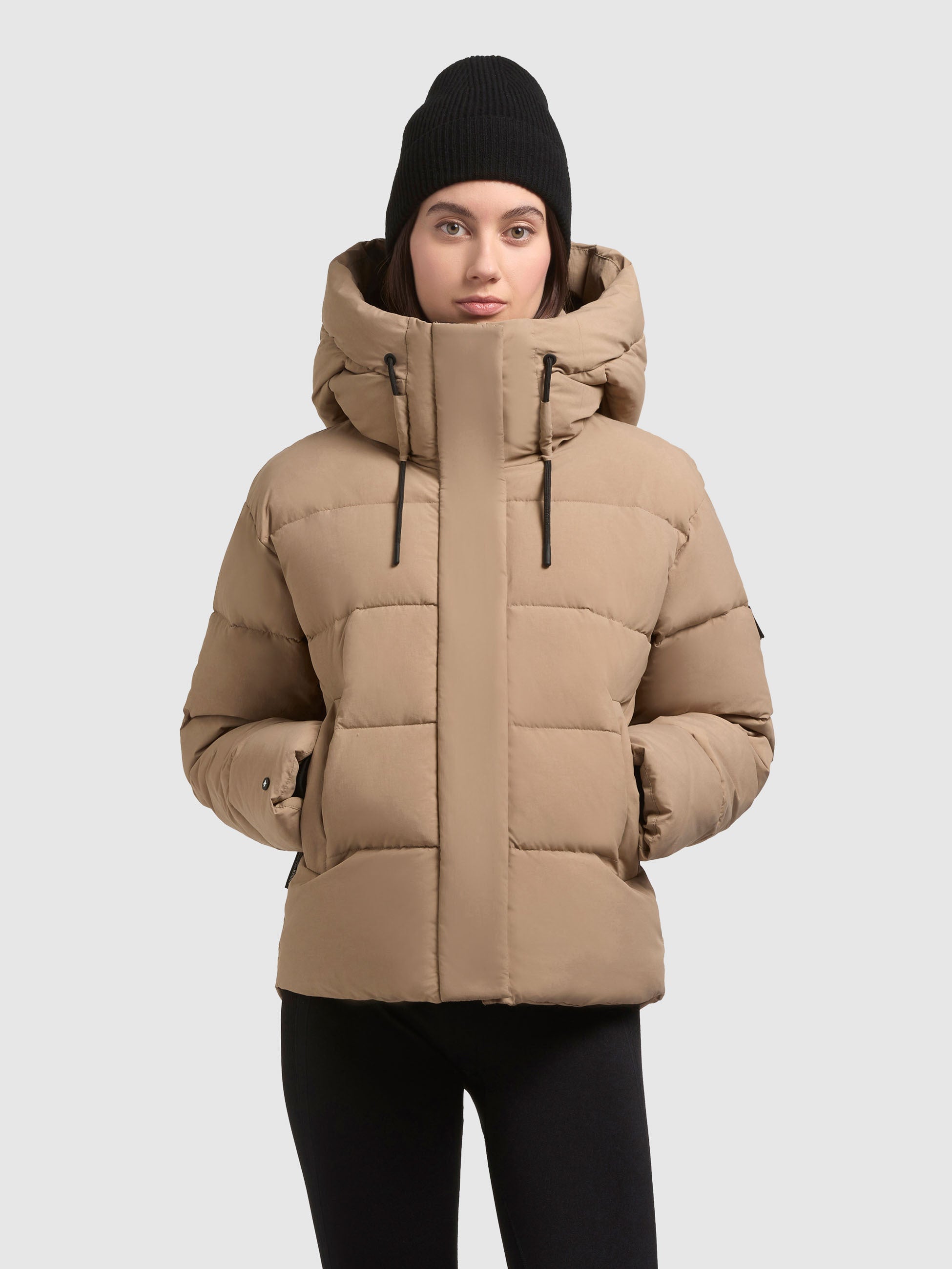 khujo-jacke-valina2-cookie-beige-damen-kapuzenjacke-gesteppt image 4