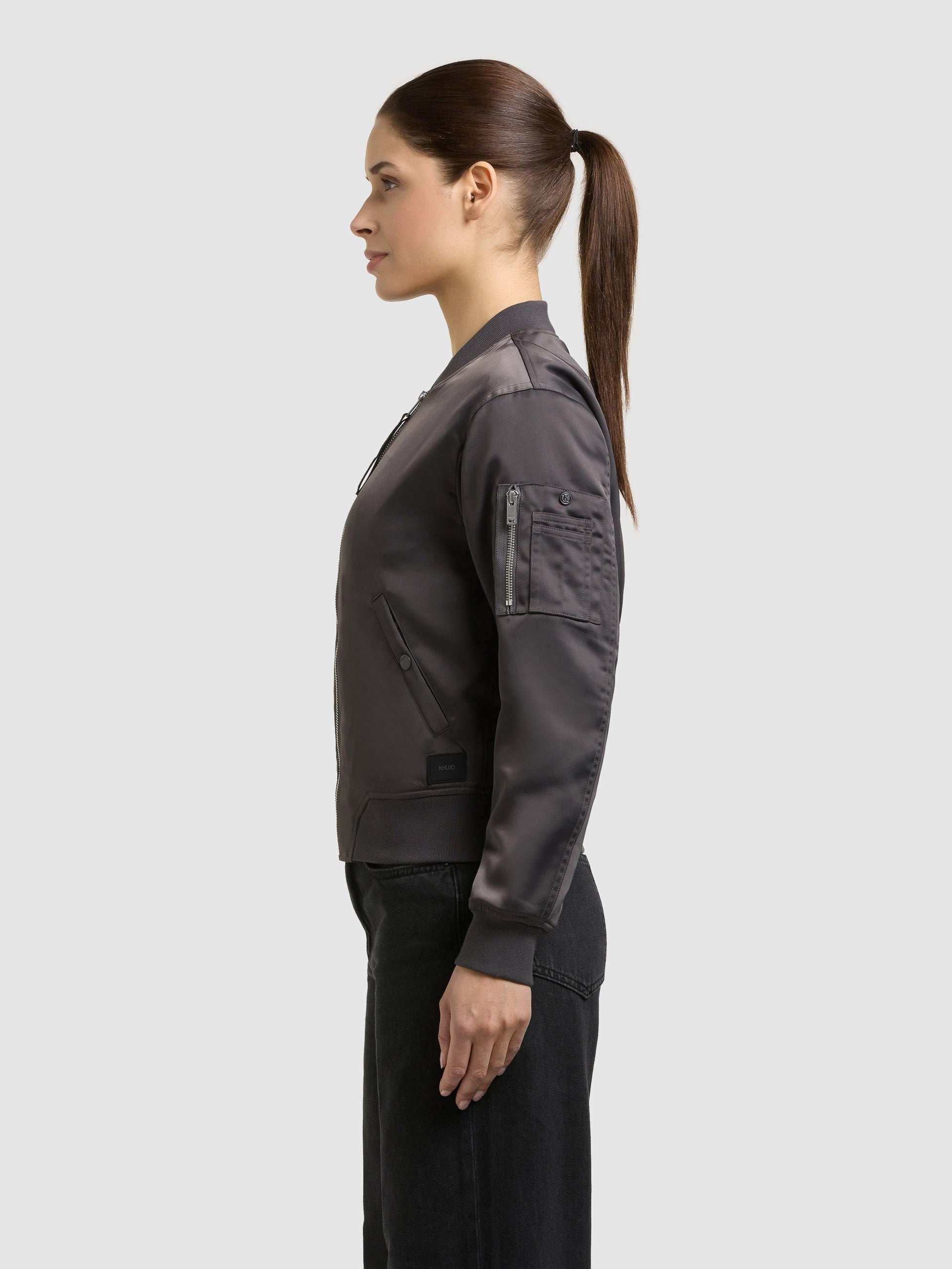 khujo-beth-damen-bomberjacke-slate-grey image 5