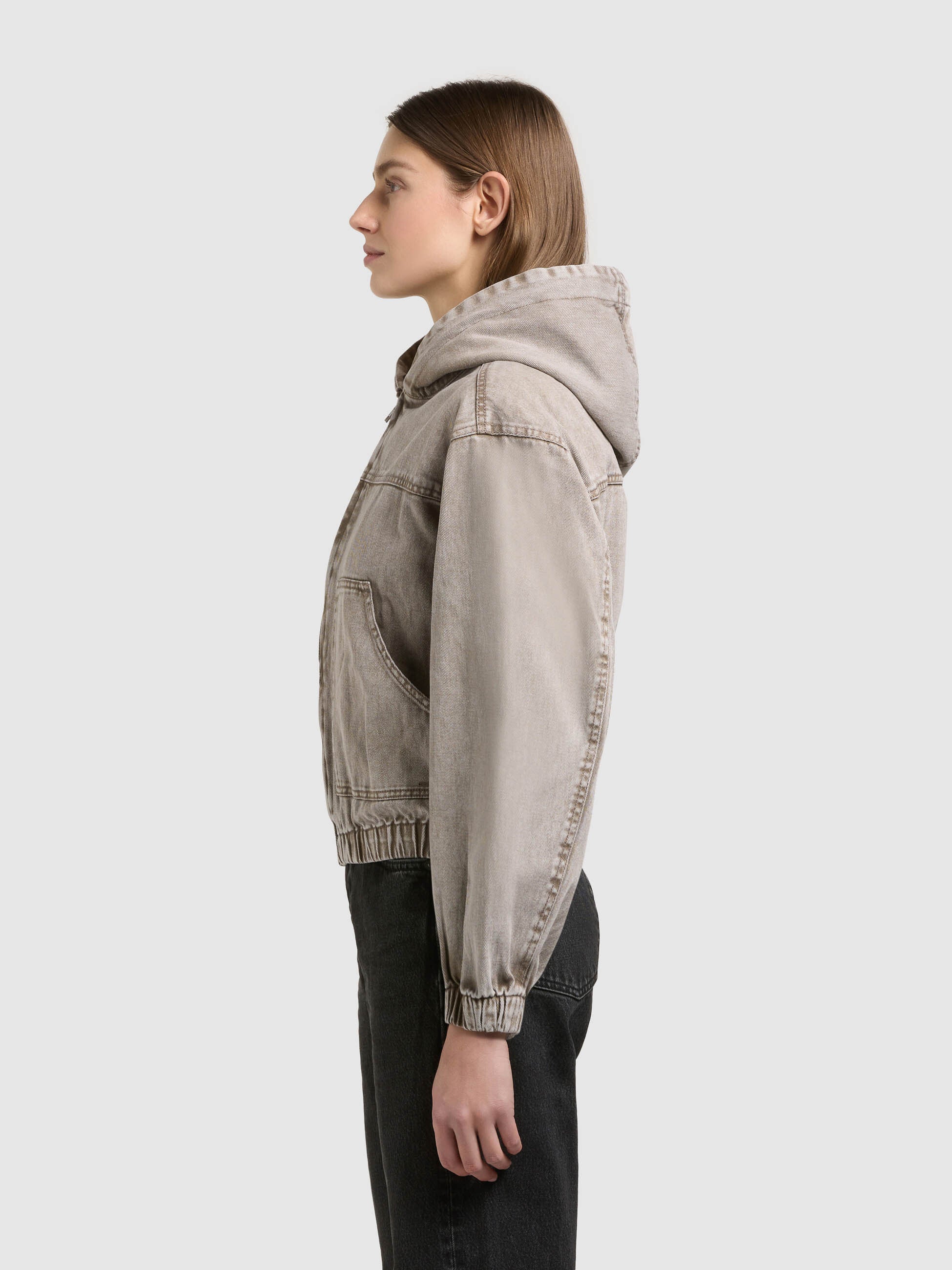 khujo-blouson-gretel-latte-brown-damen-jeansjacke-denim-mit-kapuze-oversize image 5