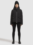 khujo-jacke-tira-schwarz-gesteppte-damen-kapuzenjacke image 2