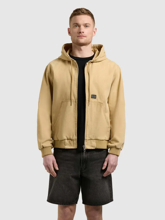 khujo-jacke-rhiis-beige-workwear-blouson-canvasjacke image 1