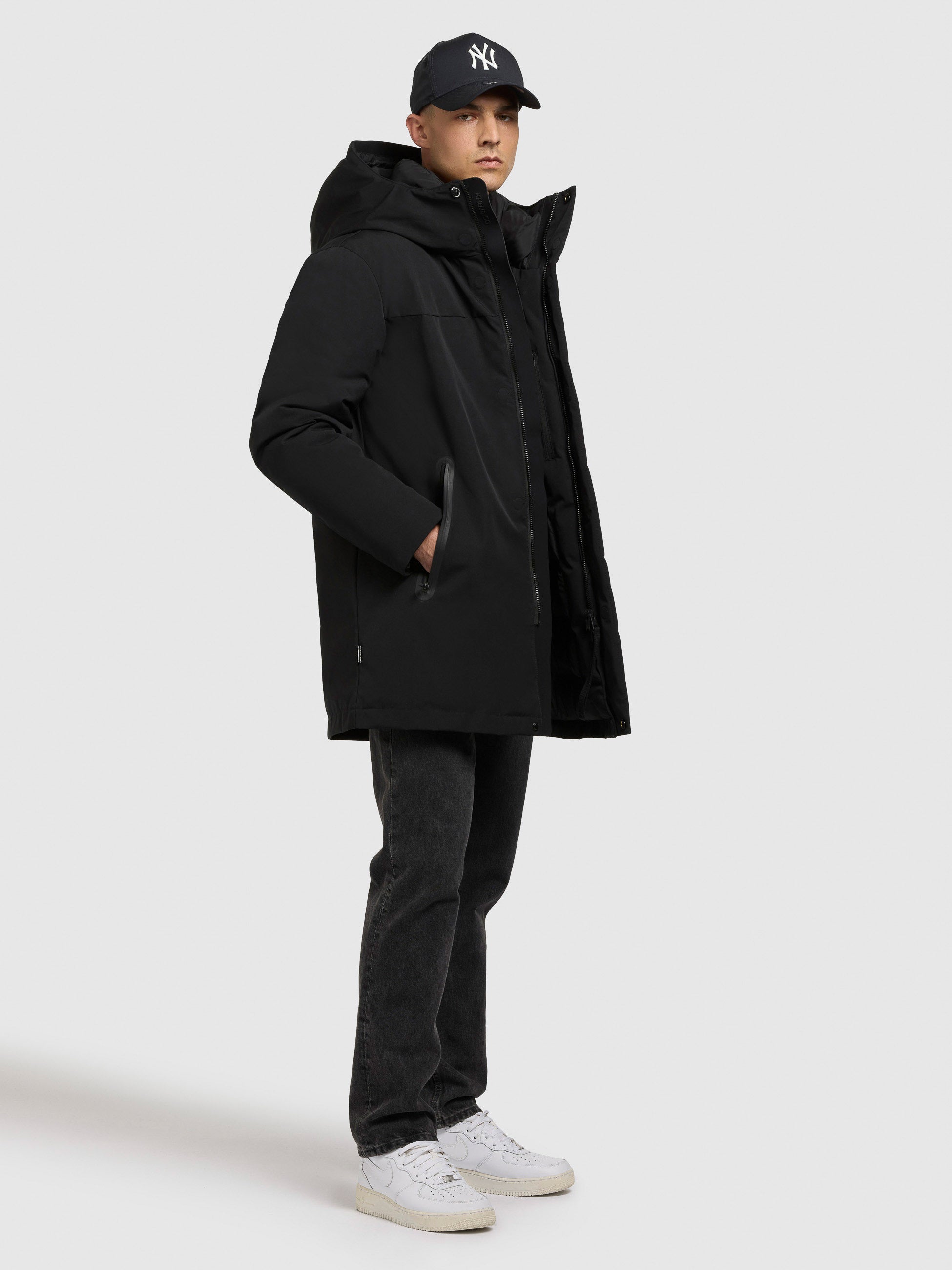 khujo-jacke-kann-damen-warm-wattierter-parka-in-black image 6