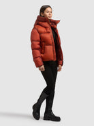 khujo-jacke-nolana-burned-orange-steppjacke-crinkle-loose-fit image 6