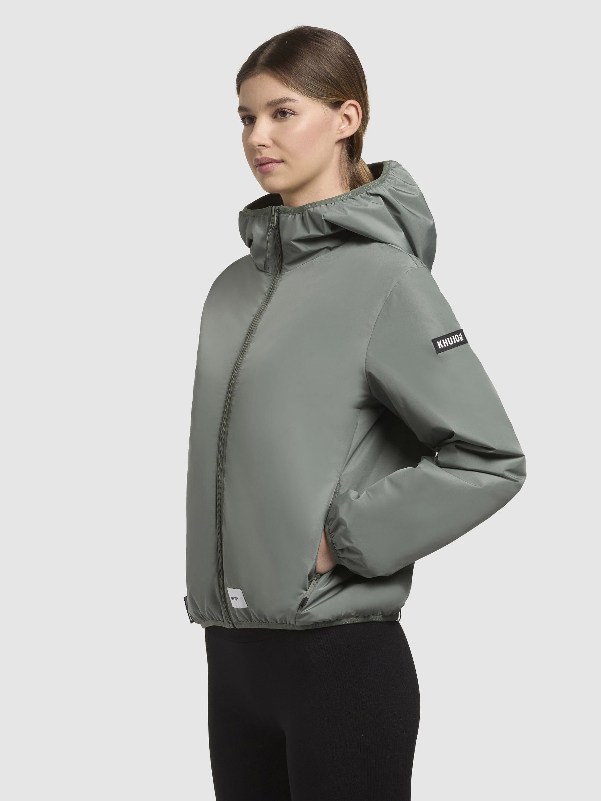 khujo-jacke-shelly-with-bag-gr-ngrau-damen-blouson-ultraleicht-mit-tasche image 5