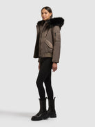 khujo-jacke-tyla-damen-bomberjacke-potter-brown image 2
