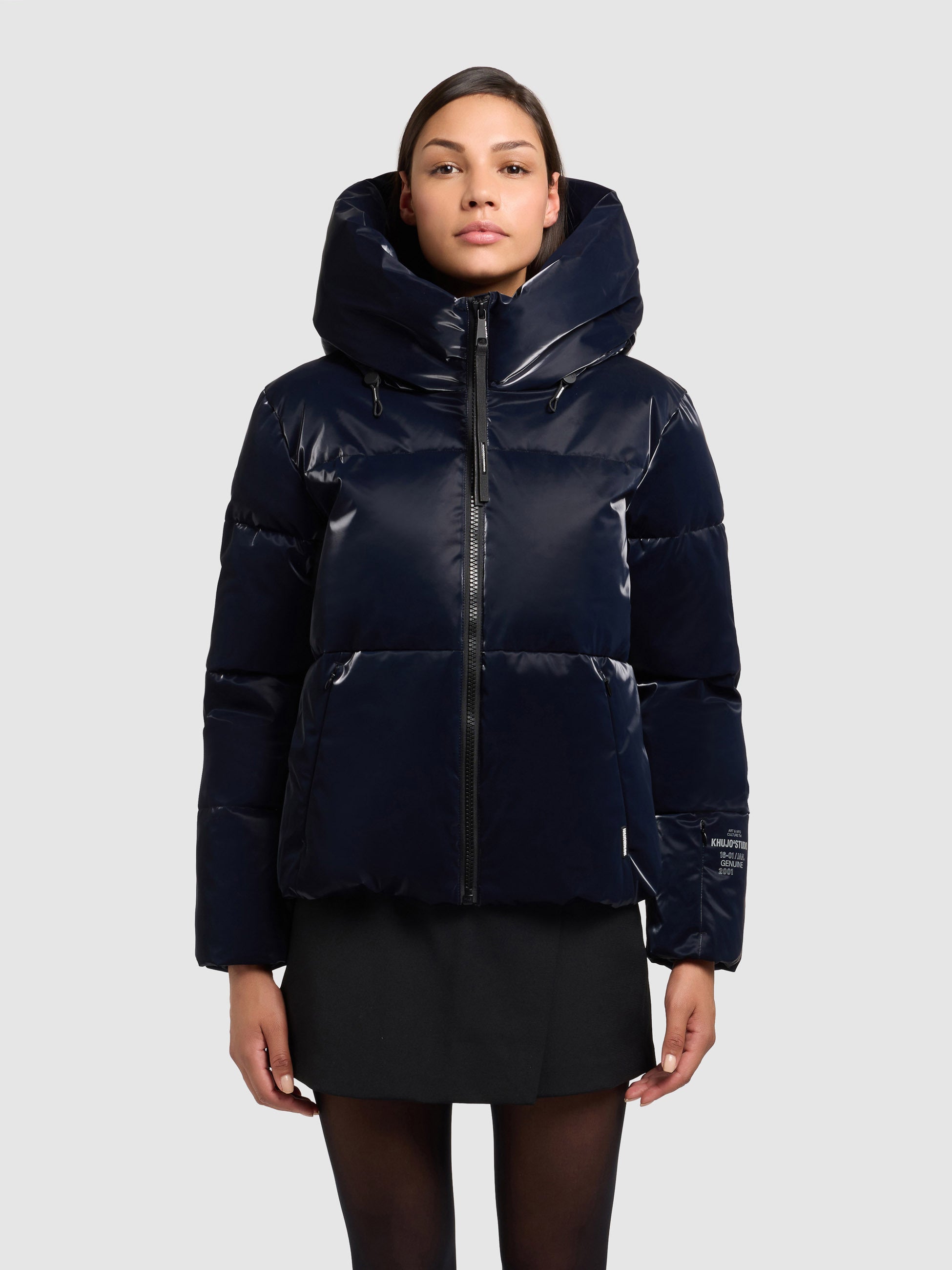 khujo-audrey-shiny-midnight-blue-jacke-gl-nzende-steppjacke-damen image 4