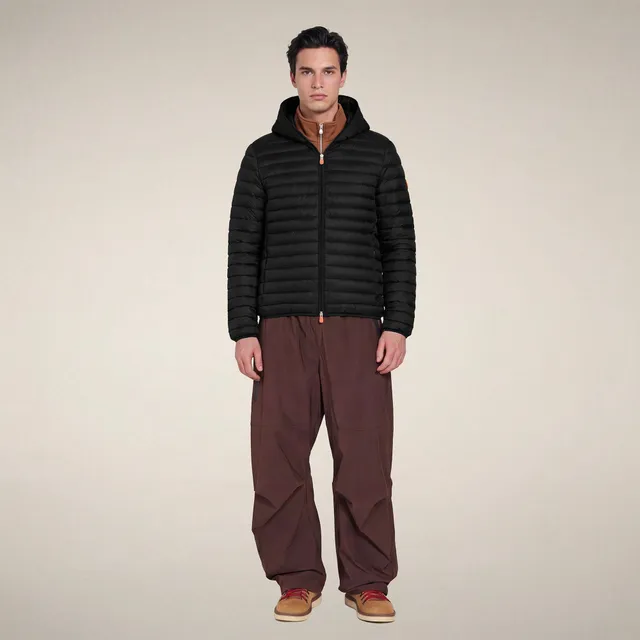 save-the-duck-donald-herren-steppjacke-schwarz-mit-kapuze image 1