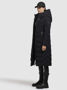 khujo-sensy-mantel-schwarz-wadenlang-regular-fit image 2