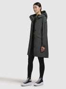 khujo-coat-yeal-kurzmantel-blue-gray-slim-fit image 2