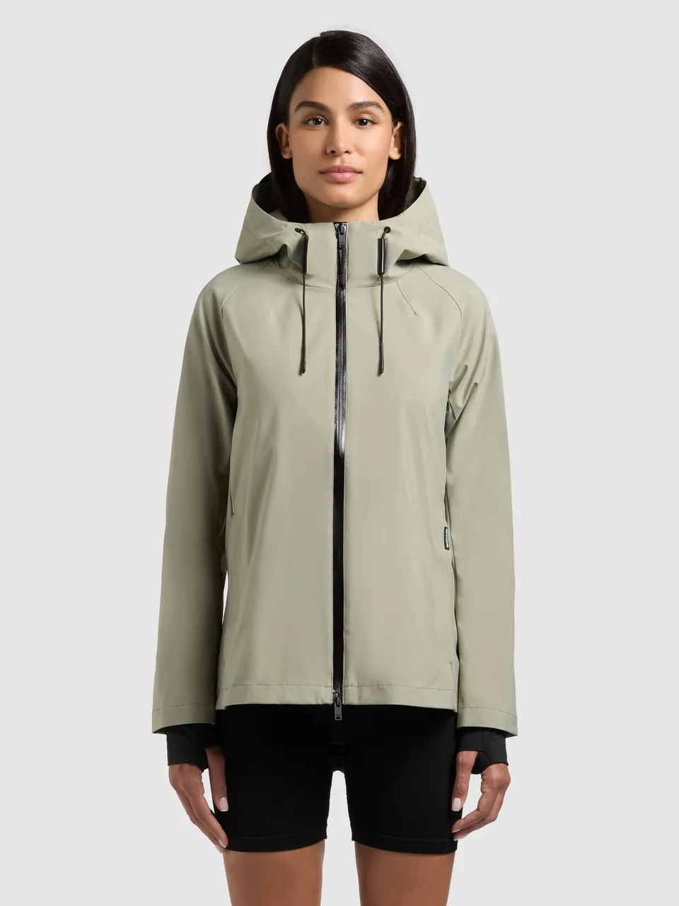khujo-wrem-reet-green-damen-jacke-mit-kapuze-regenjacke-gr-n image 1