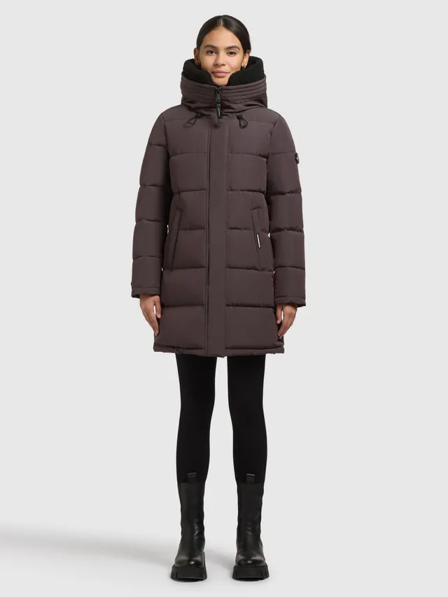 khujo-kelsi-kurzmantel-moody-plum-damen-wattiert image 1