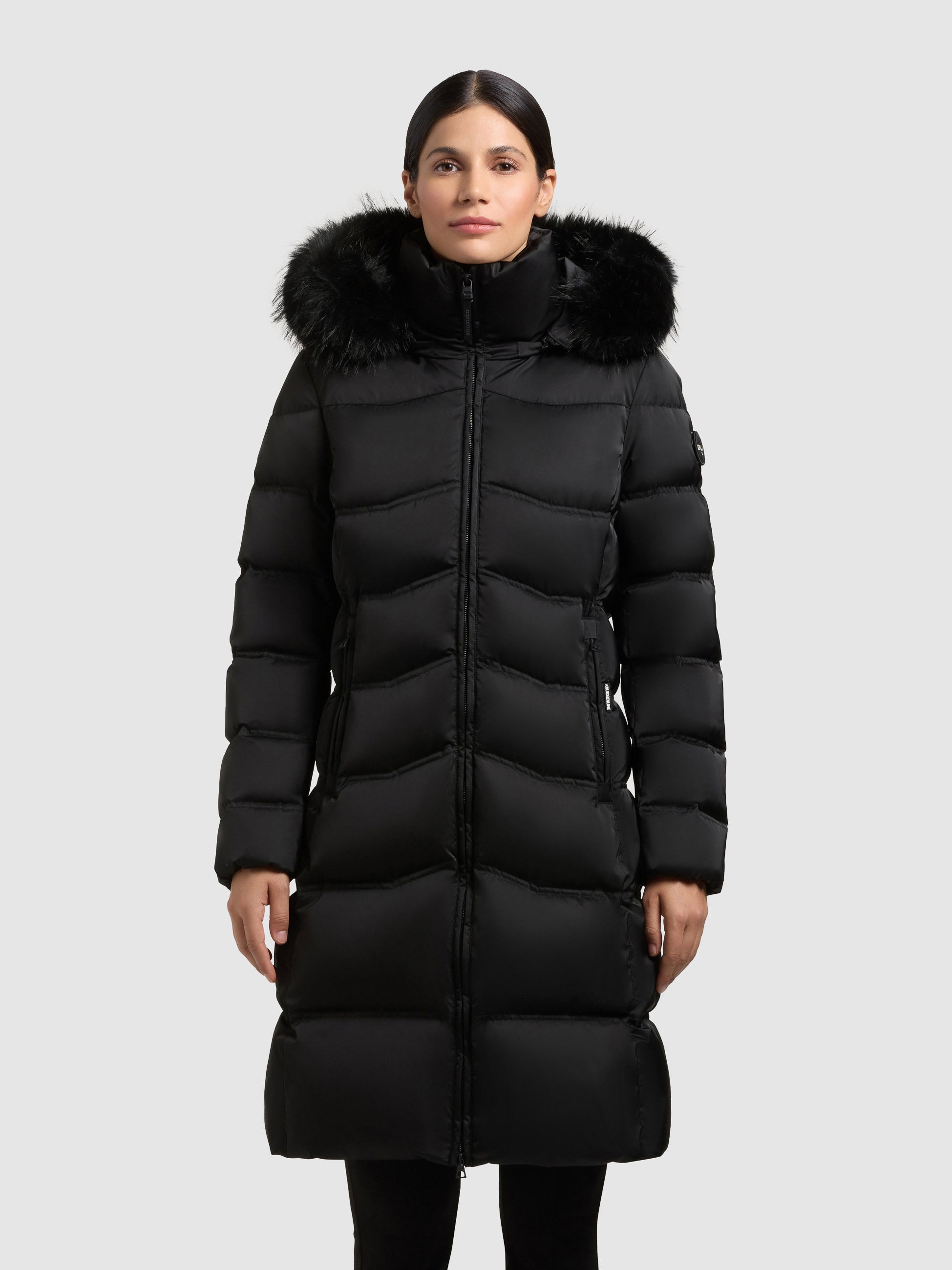 khujo-mantel-akkie-damen-steppmantel-black-mit-abnehmbarer-kapuze image 4