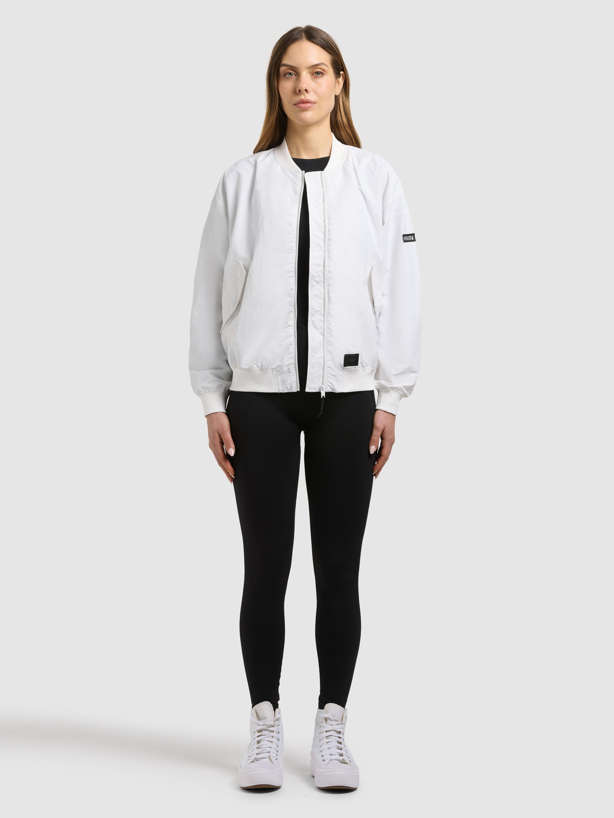 khujo-jacke-facee-damen-blouson-off-white-mit-tasche image 6