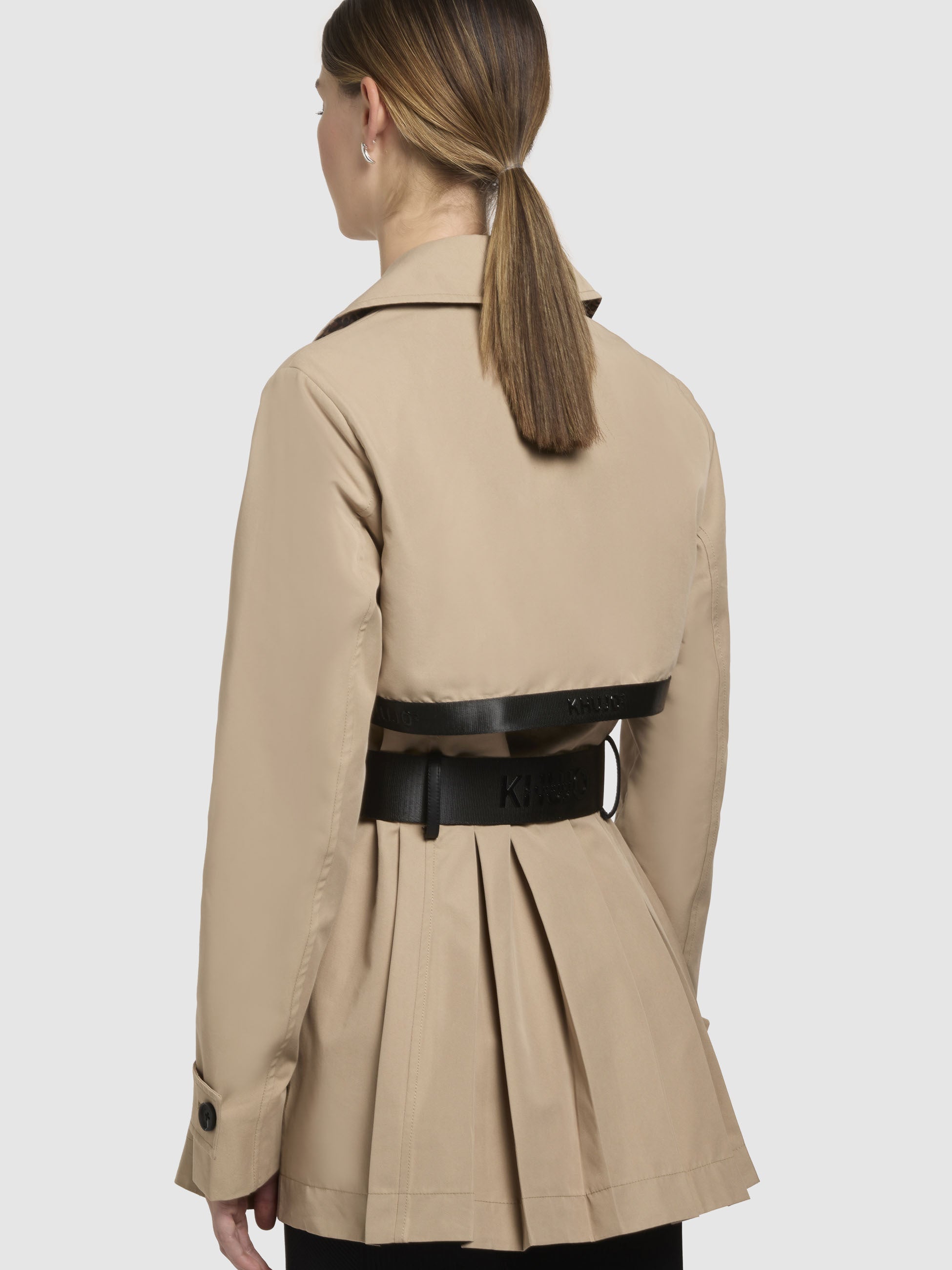 khujo-jacke-liane-sand-kurzmantel-mit-g-rtel image 8