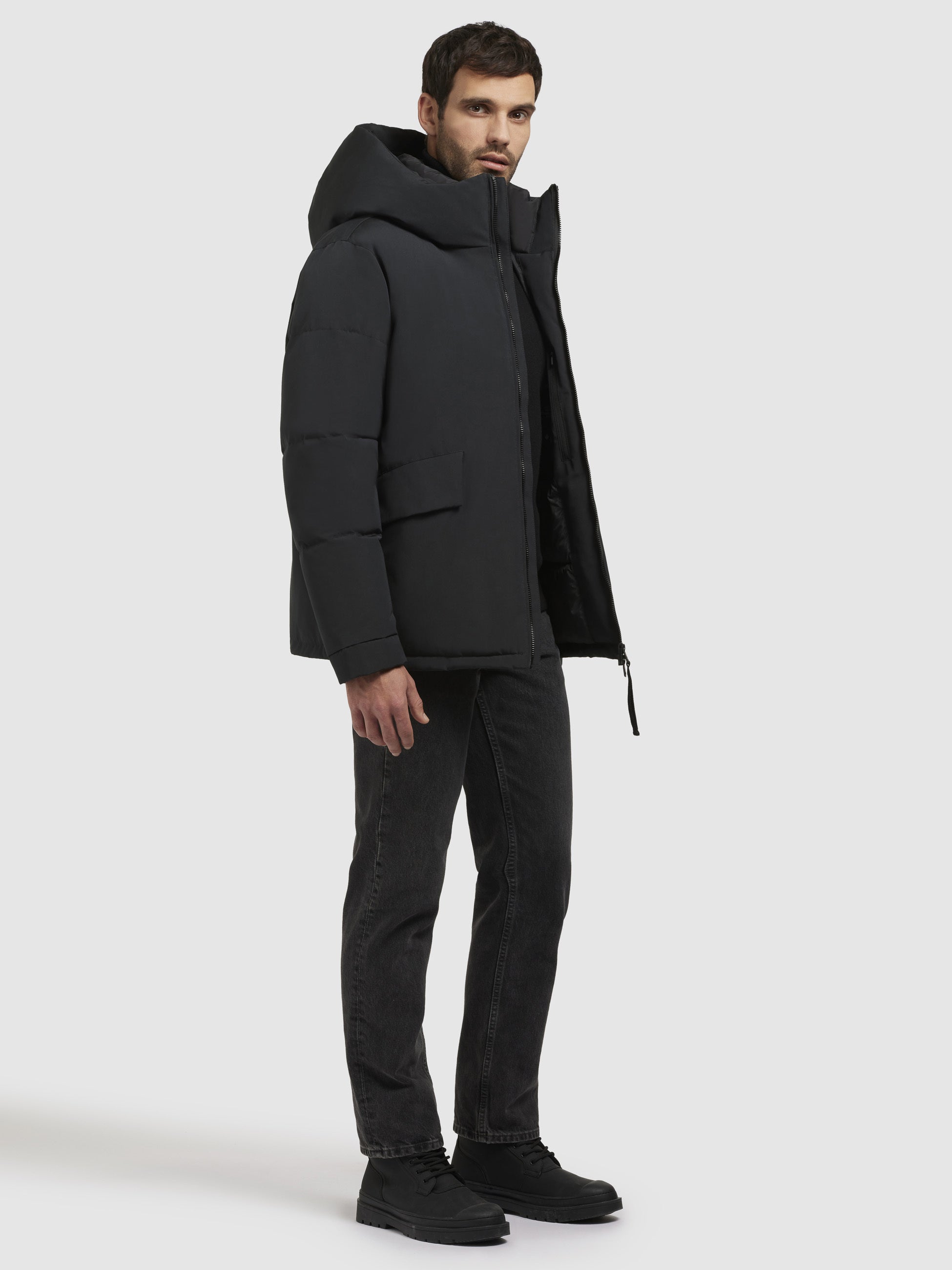 khujo-jacke-gero-dunkelgrau-herren-warme-kapuzen-winterjacke image 2