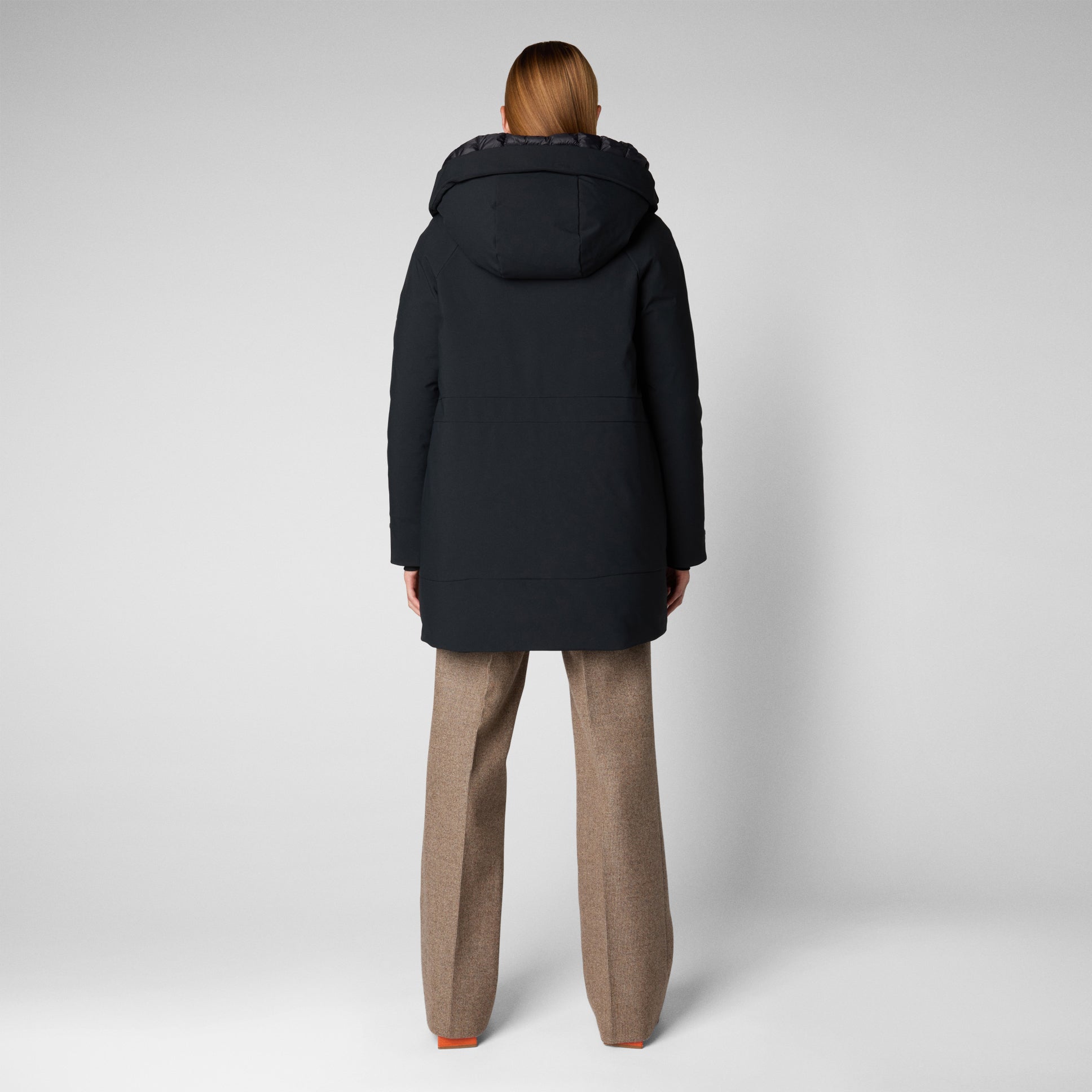 save-the-duck-gena-damen-parka-lang-mit-kapuze-schwarz image 2