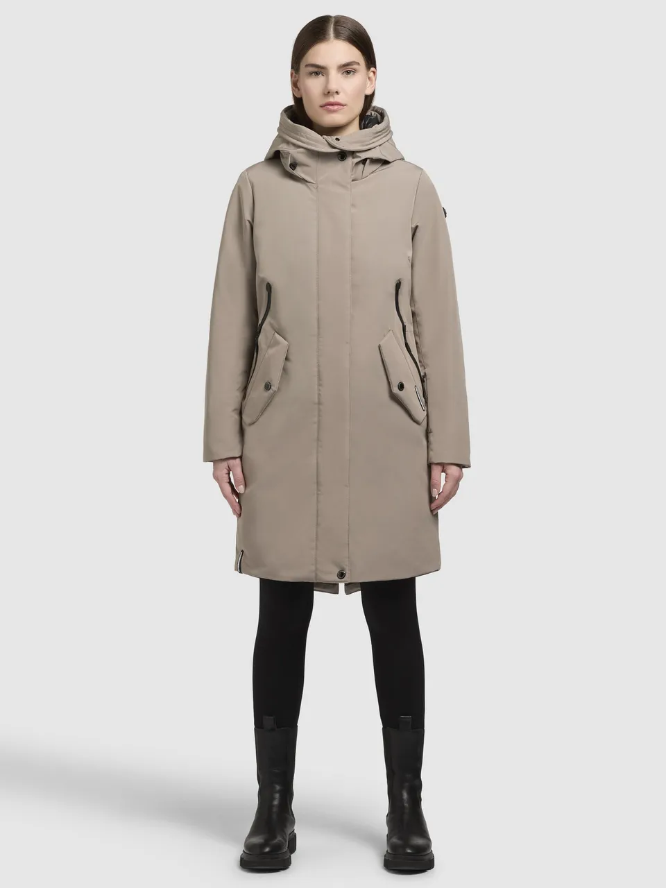 khujo-mantel-charlyn5-graubeige-wattierter-damen-wintermantel image 1