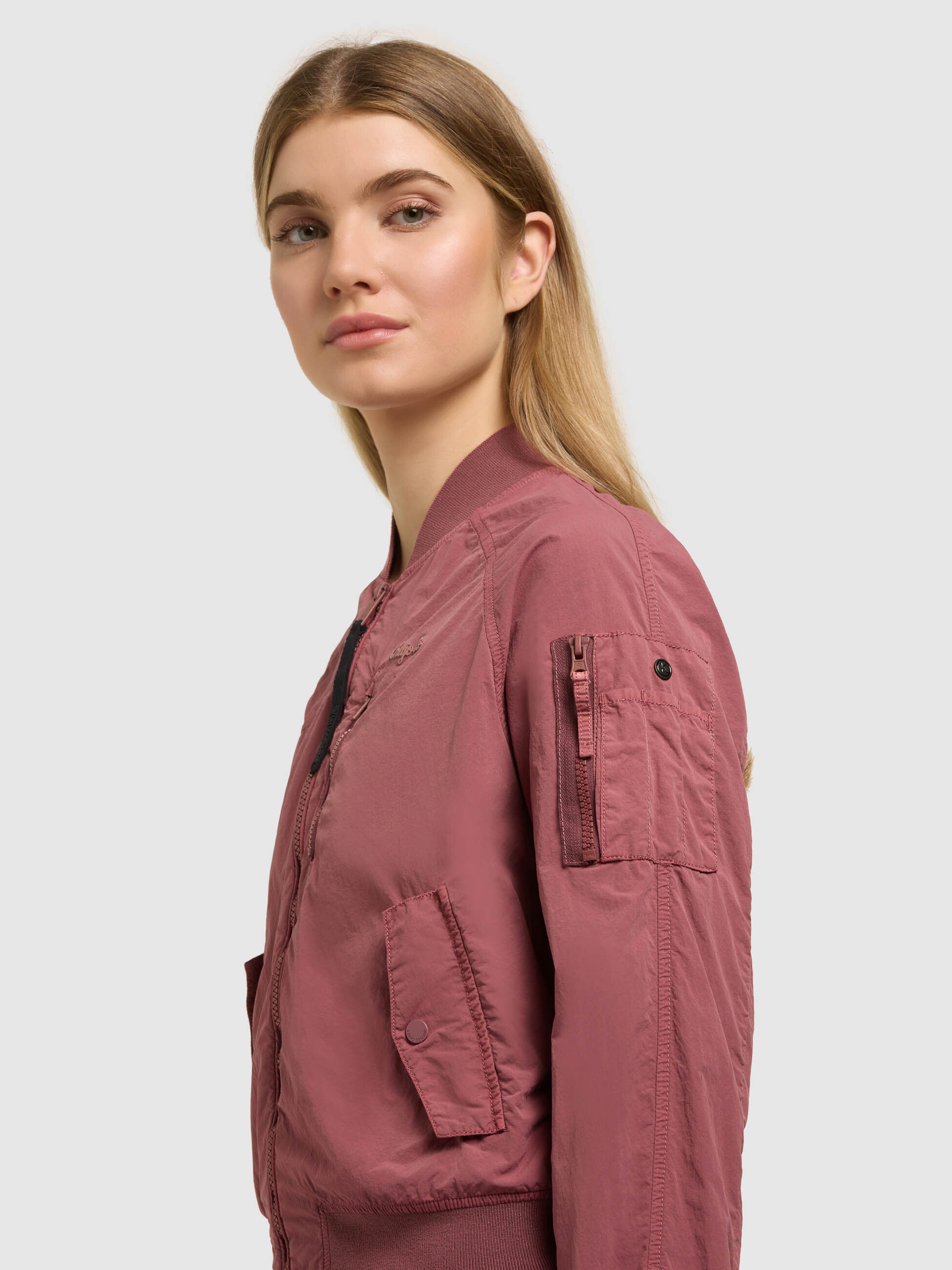 khujo-jacke-zaria-fuchsia-bomberjacke-blouson-ungef-ttert image 7
