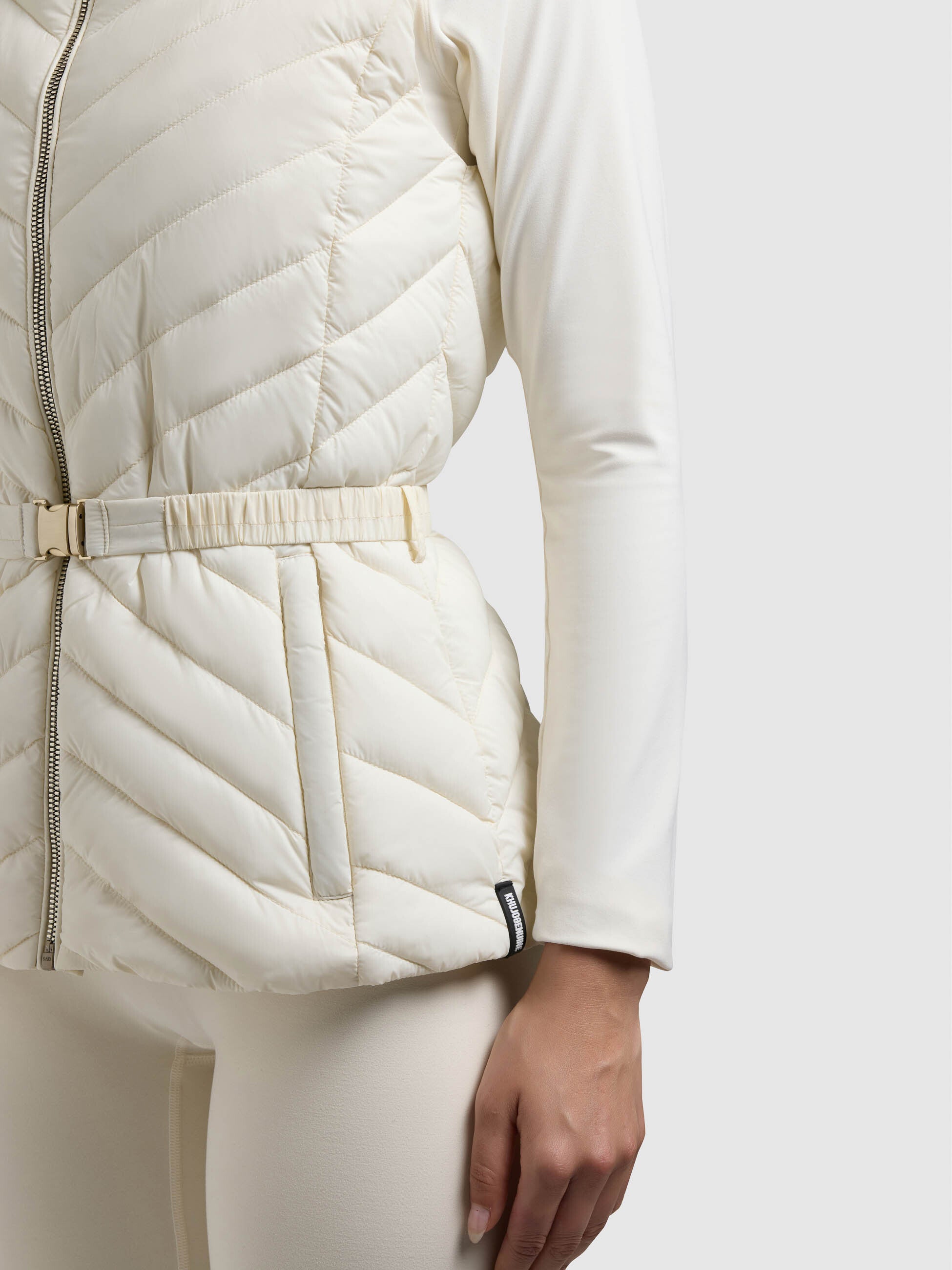 khujo-weste-demie-off-white-steppweste-damen-slim-fit image 8