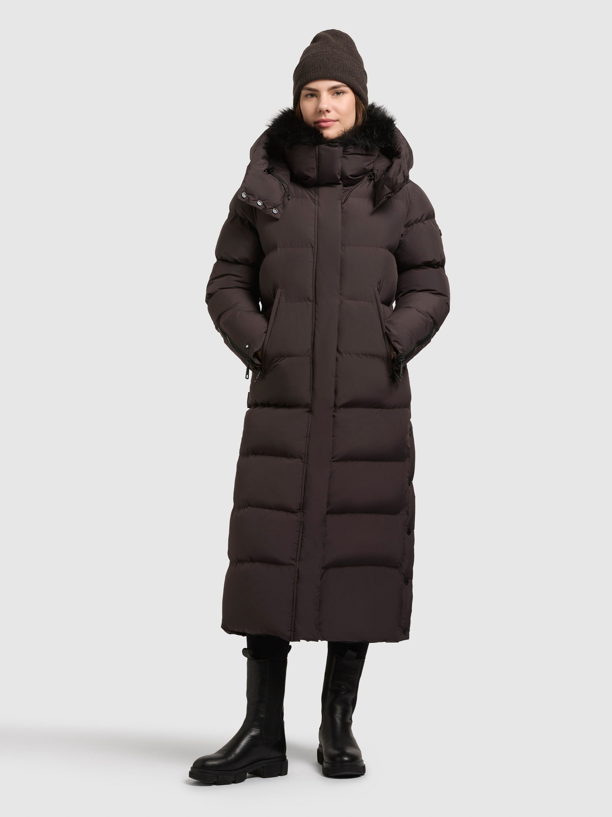 khujo-coat-holly-moody-plum-wintermantel-damen-mit-abnehmbarer-kapuze image 1