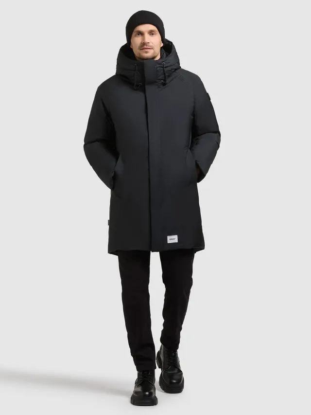 khujo-coat-kenji-obrage-gray-parka-mit-verl-ngertem-r-cken image 1