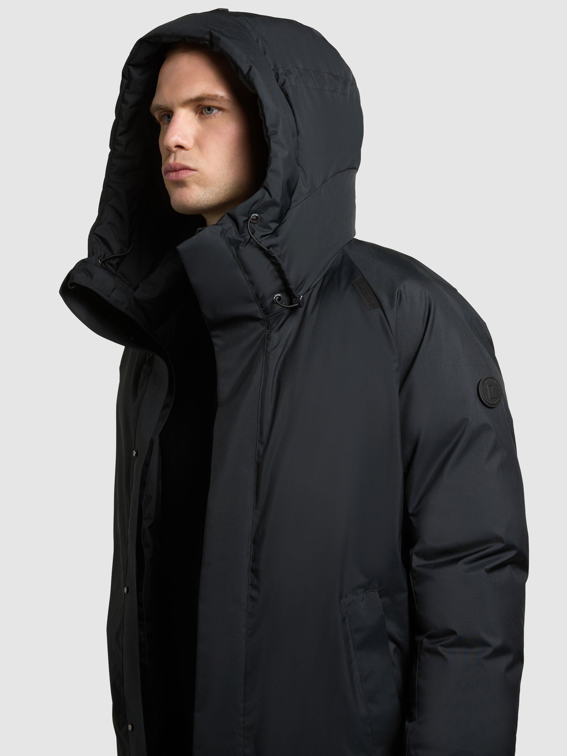 khujo-mantel-kenji-black-parka-kurzmantel-loose-fit image 7